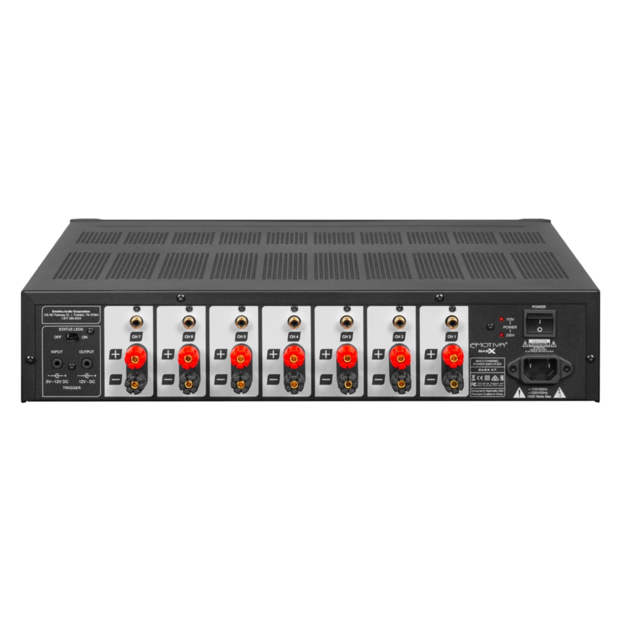 Emotiva BasX A7 - Seven Channel Power Amplifier - AVStore