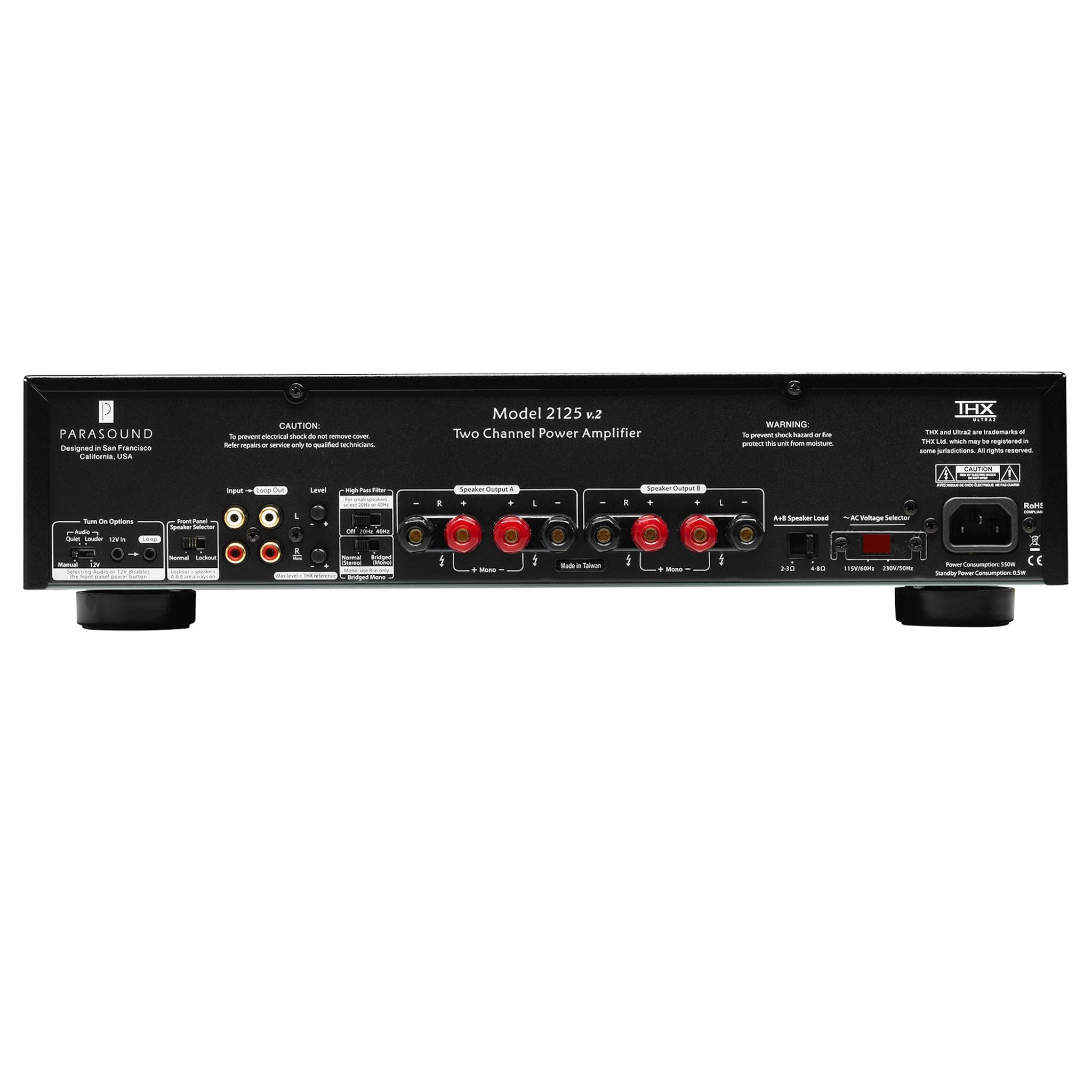 Parasound NewClassic 2125 v.2 - Two Channel Power Amplifier - AVStore