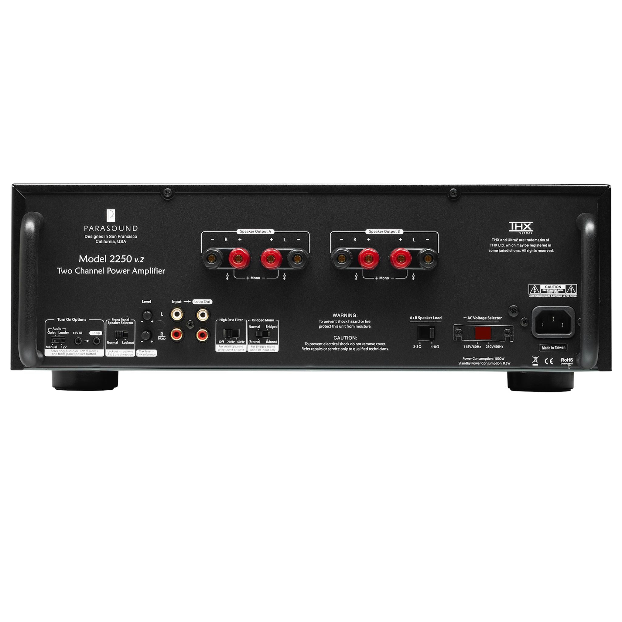 Parasound NewClassic 2250 v.2 - 2 Channel Power Amplifier - AVStore