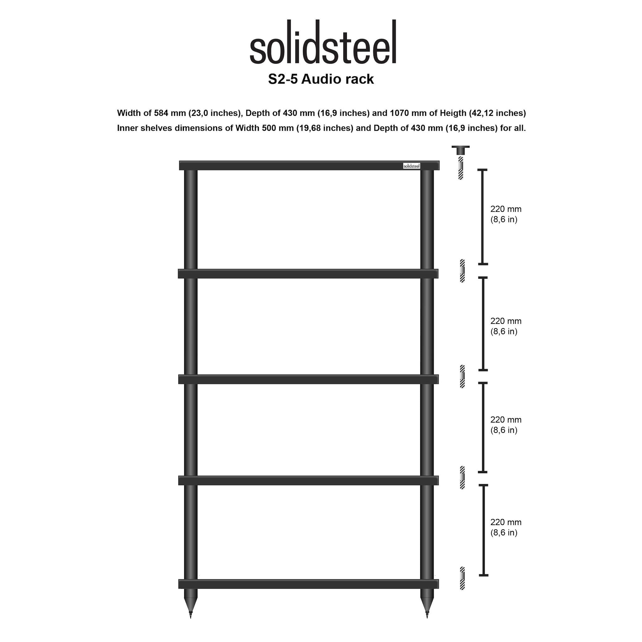 Solidsteel S2 Series - HiFi Stereo Rack - AVStore