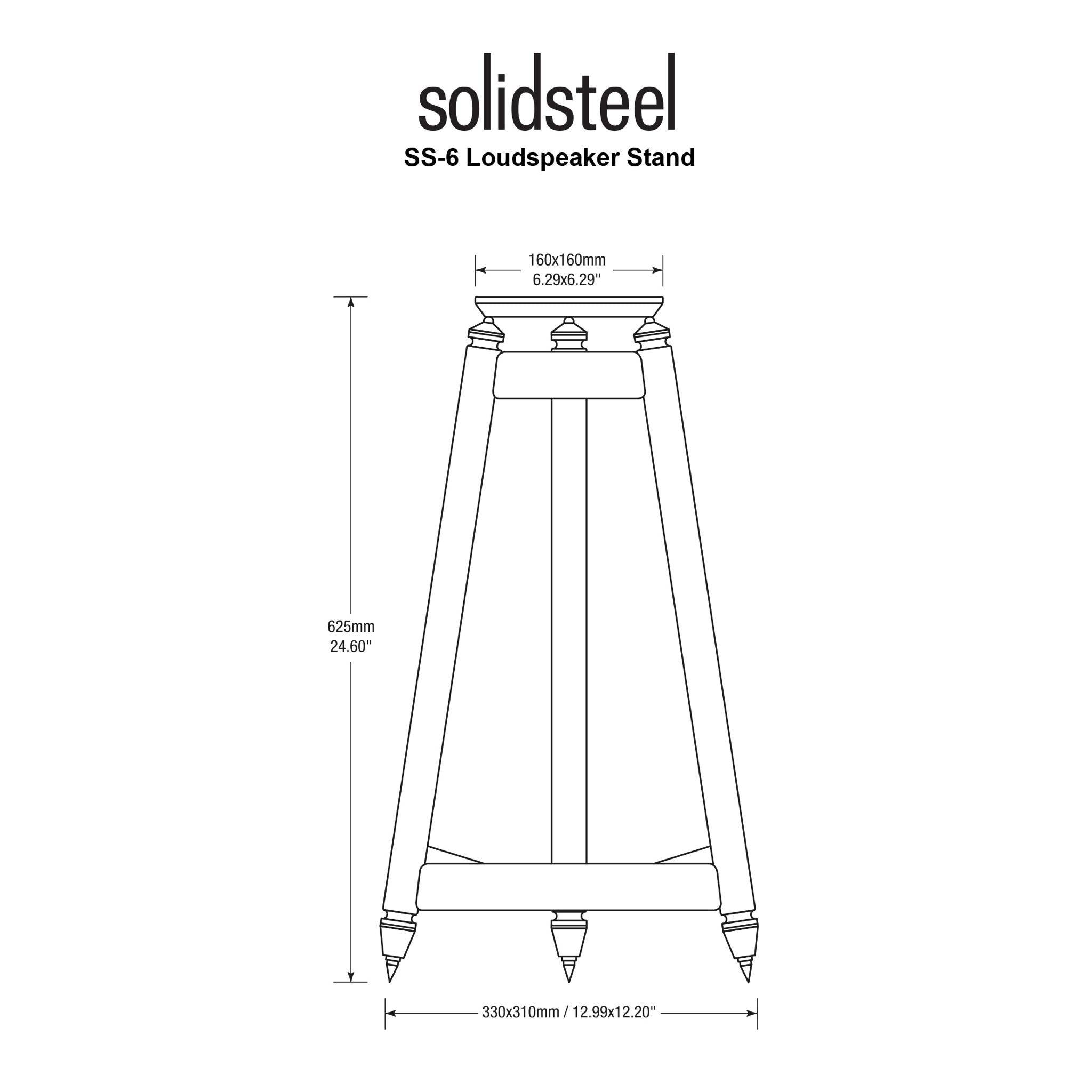 Solidsteel SS Series - Vintage HiFi Speaker Stands - AVStore