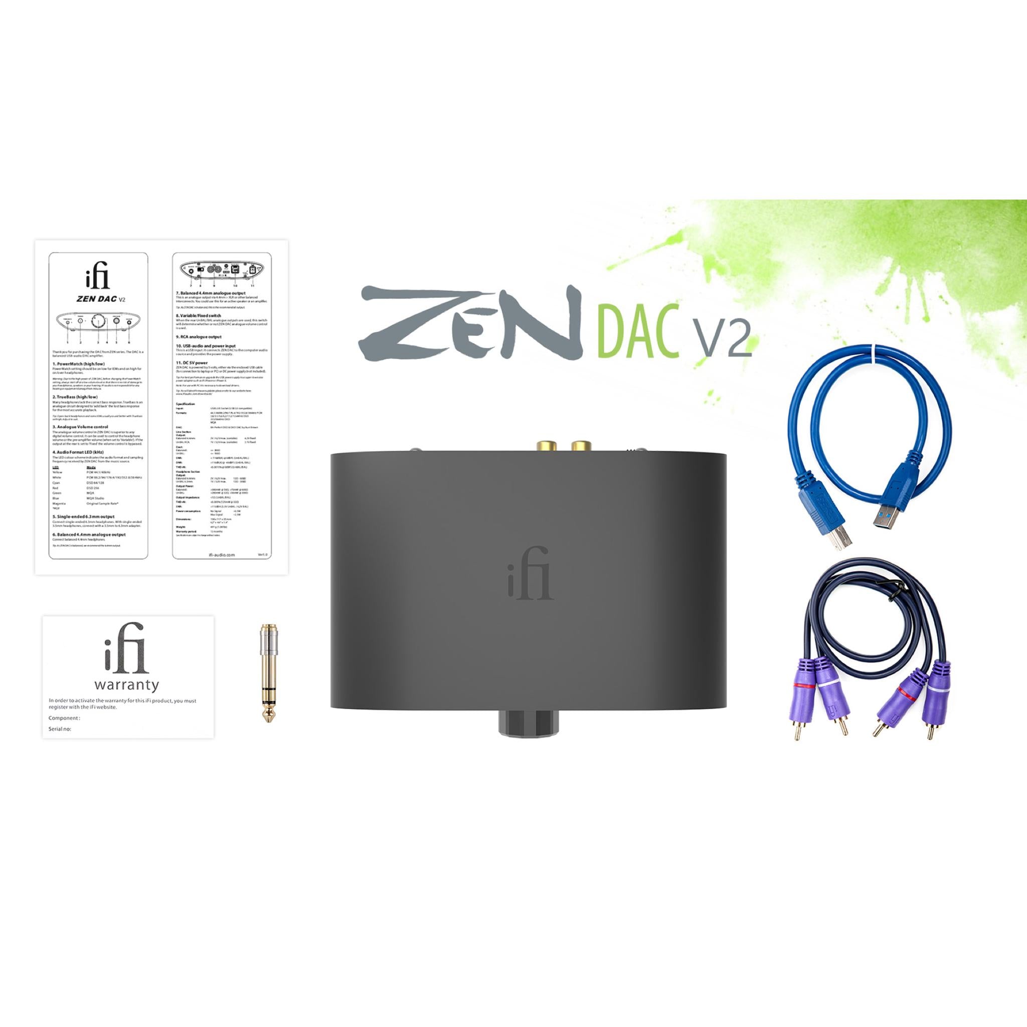 iFi Audio ZEN DAC V2 - HiFi Digital to Analog Converter and Amp - AVStore