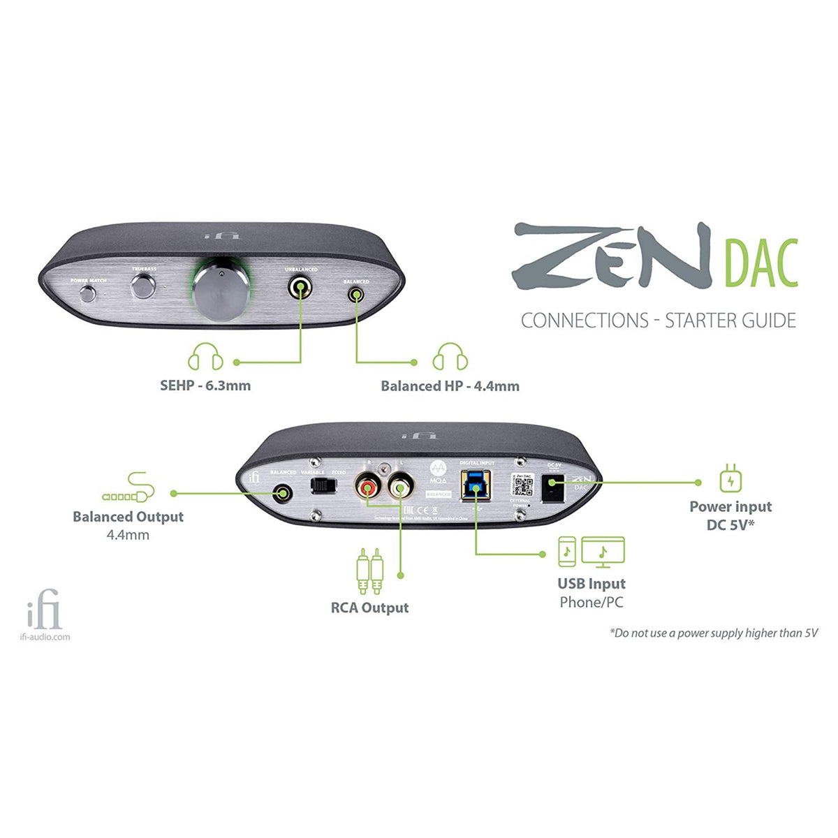 Zen Analog Method iFi Audio ZEN DAC - HiFi Digital to Analog Converter