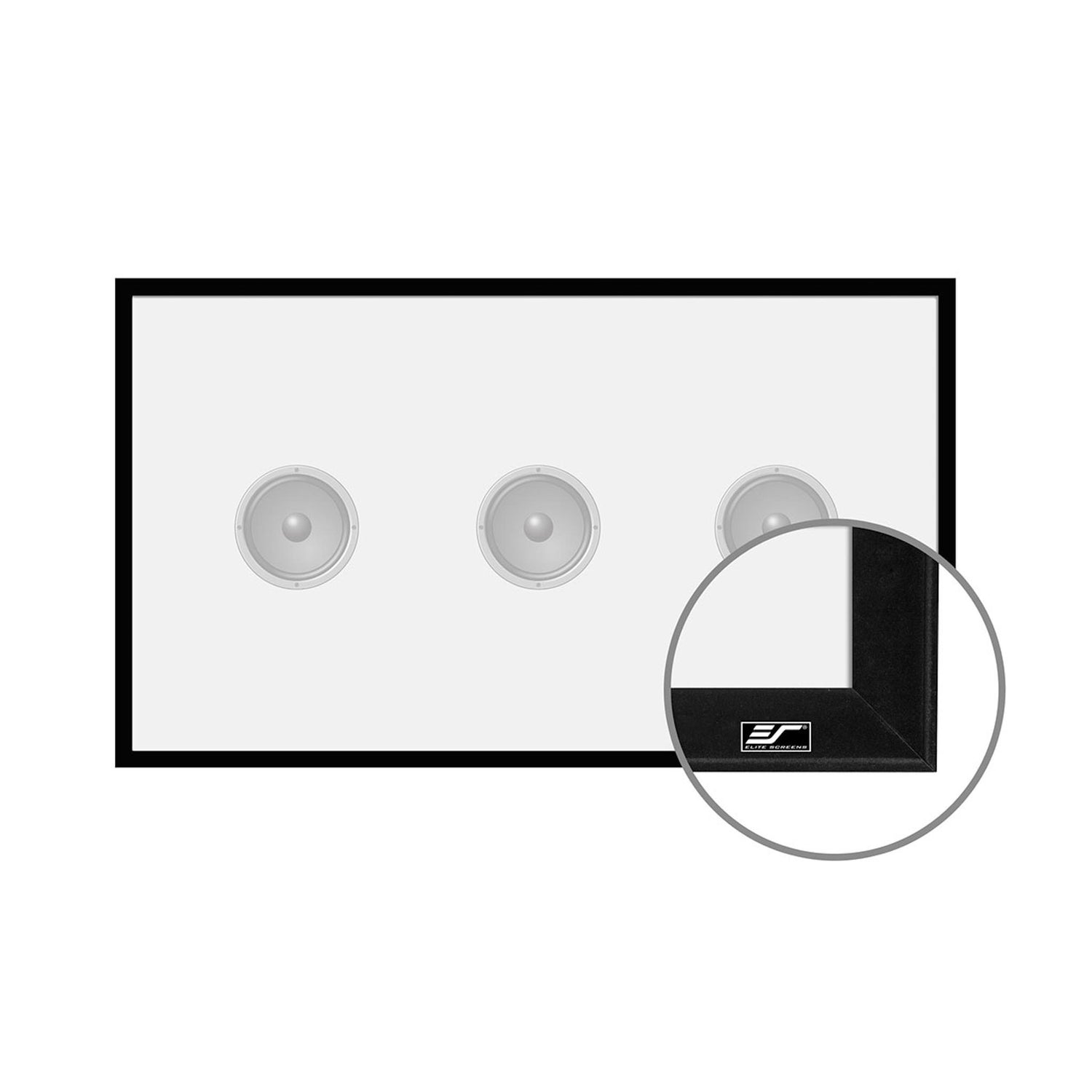 Acoustically Transparent Retractable Rising Screen Elite Screens Sable Frame AcousticPro1080P3 Series - Acoustically ...