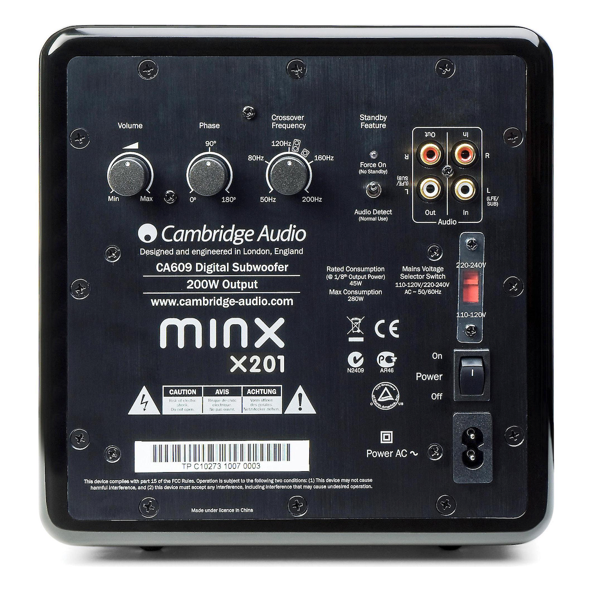 Cambridge Audio Minx X201 - 200W Active Subwoofer - AVStore