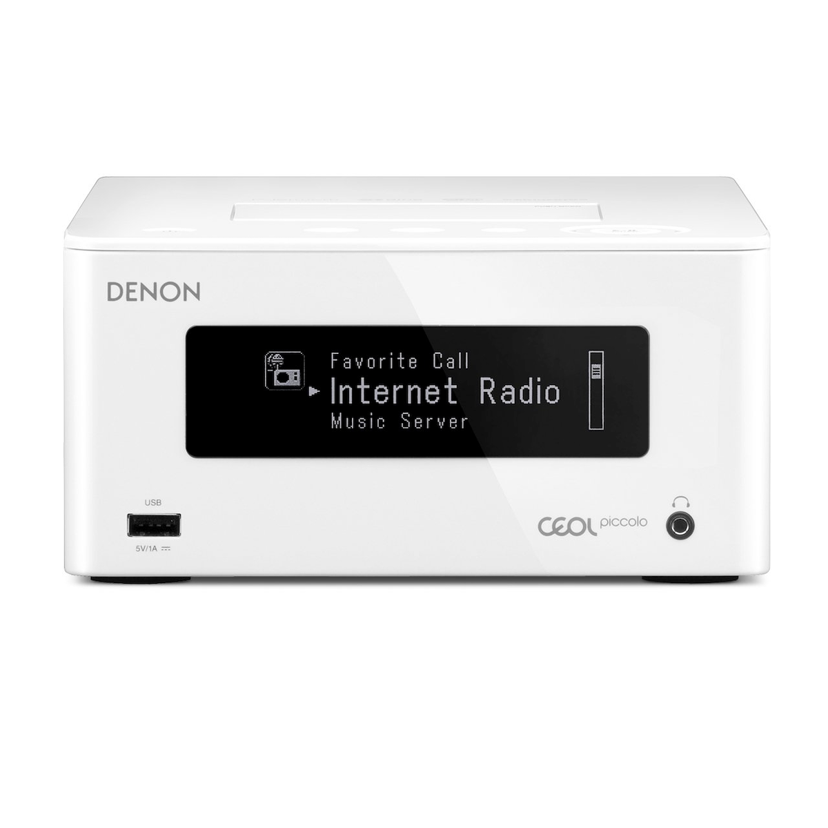 Denon CEOL Piccolo DRA-N5 - Network Stereo Receiver (White) - AVStore