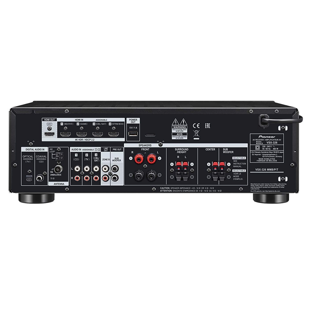 Pioneer HTP-076 - 5.1 Channel Home Theatre System - AVStore