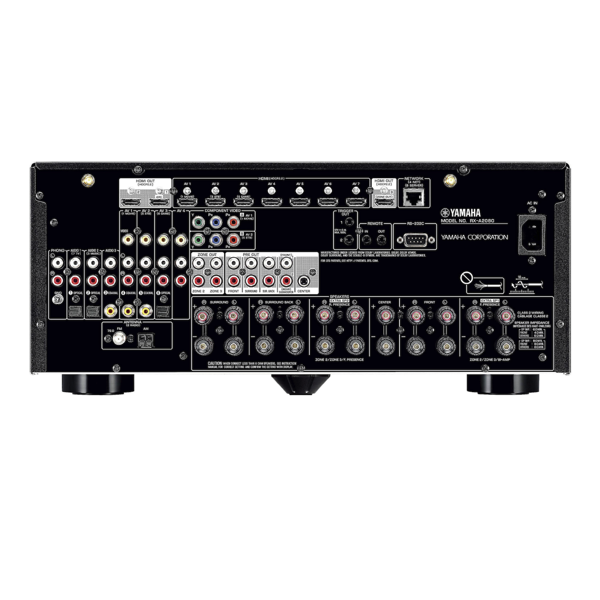 Yamaha RX-A2080 Aventage - 9.2 Channel AV Receiver - AVStore